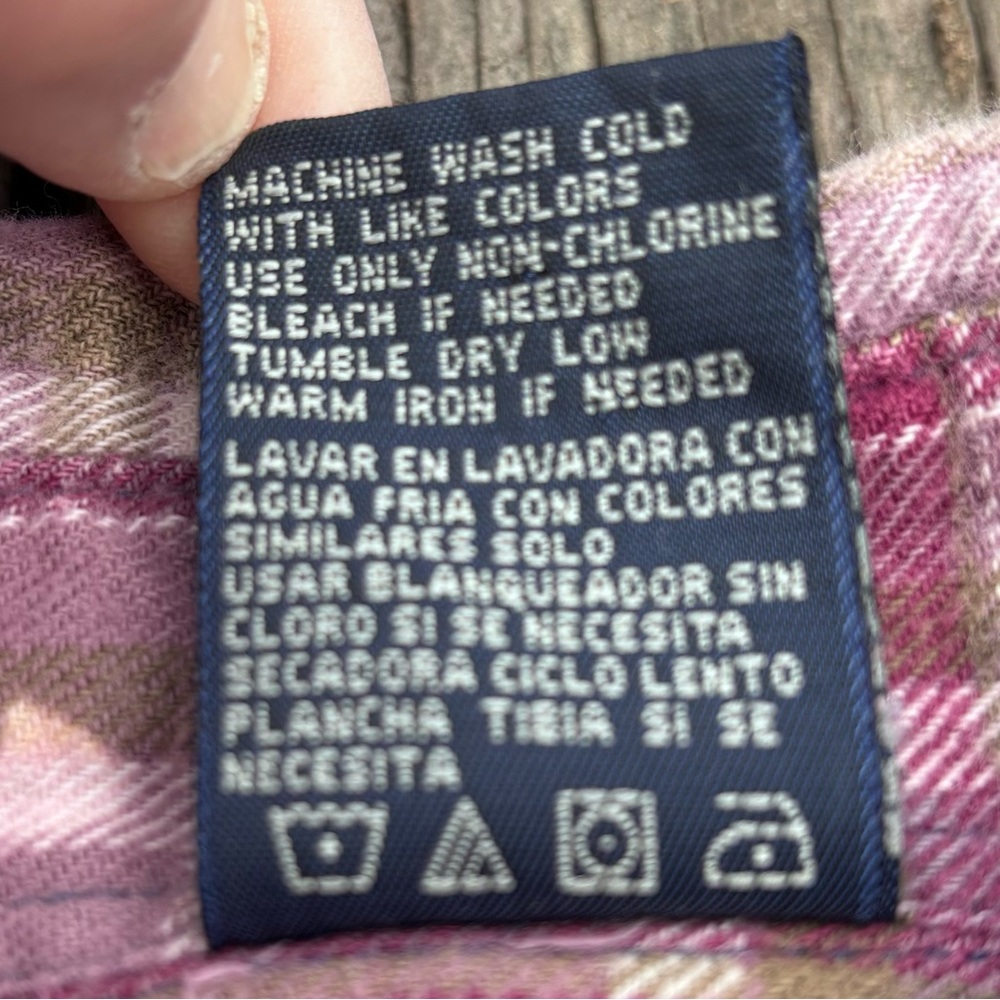 Handmade One of A Kind Bleached Out Farmgirl Flannel! - Picture 5 of 6